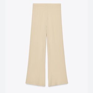 Zara Pull-on  Crochet Open Knit Wide-Leg Flare Boho pants